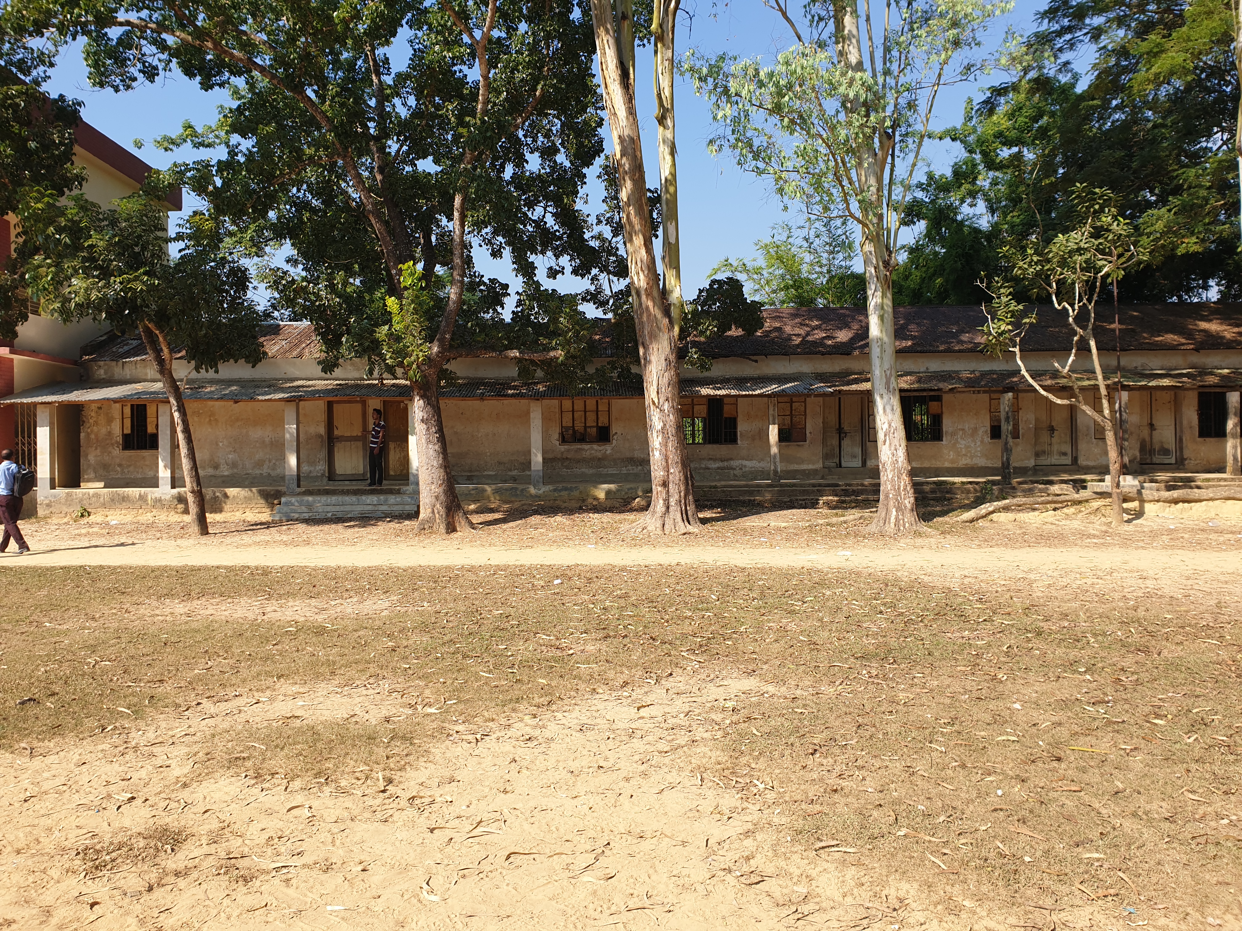 Existing location of school cum disaster shelter building in Dargah Bill